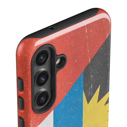 Antigua and Barbuda Flag Distressed Galaxy S24 Plus Impact Case